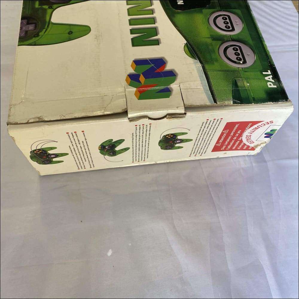 Buy Nintendo 64 N64 jungle green funtastic console boxed -@ 8BitBeyond Buy Nintendo 64 N64 jungle green funtastic console boxed -@ 8BitBeyond